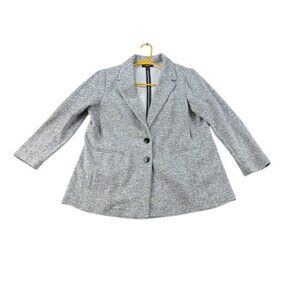Torrid Women’s Size 0 Black & White Oversized Blazer Jacket | Cotton Blend